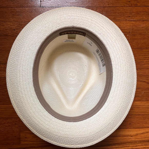 Stetson natural color straw hat. (New) - Picture 4 of 4